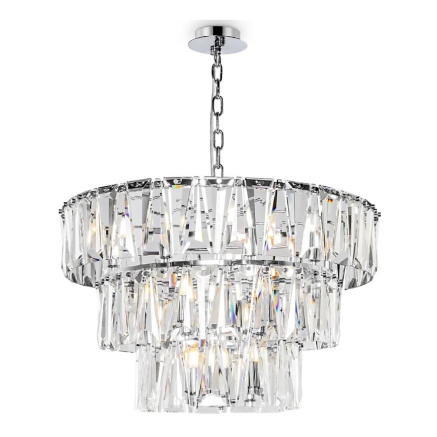 Maytoni MOD043PL-18CH - Luster na lancu PUNTES 18xE14/40W/230V sjajni krom
