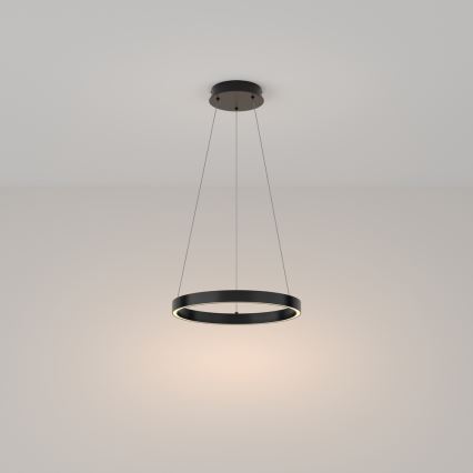 Maytoni MOD058PL-L22B3K - LED Luster na sajli RIM LED/25W/230V 3000K pr. 40 cm crna