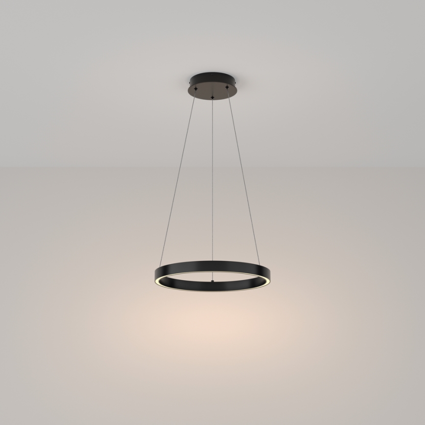 Maytoni MOD058PL-L22B3K - LED Luster na sajli RIM LED/25W/230V 3000K pr. 40 cm crna