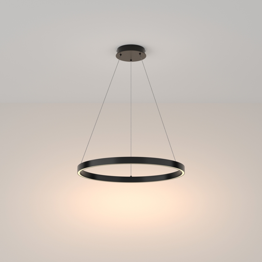 Maytoni MOD058PL-L32B3K - LED Luster na sajli RIM LED/37W/230V 3000K pr. 60 cm crna
