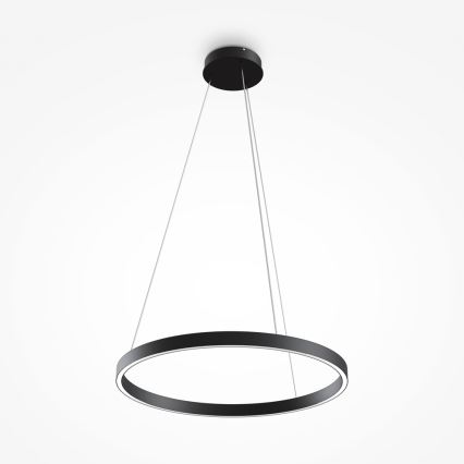 MOD058PL-L32B4K - LED Luster na sajli RIM LED/37W/230V 4000K pr. 60 cm crna