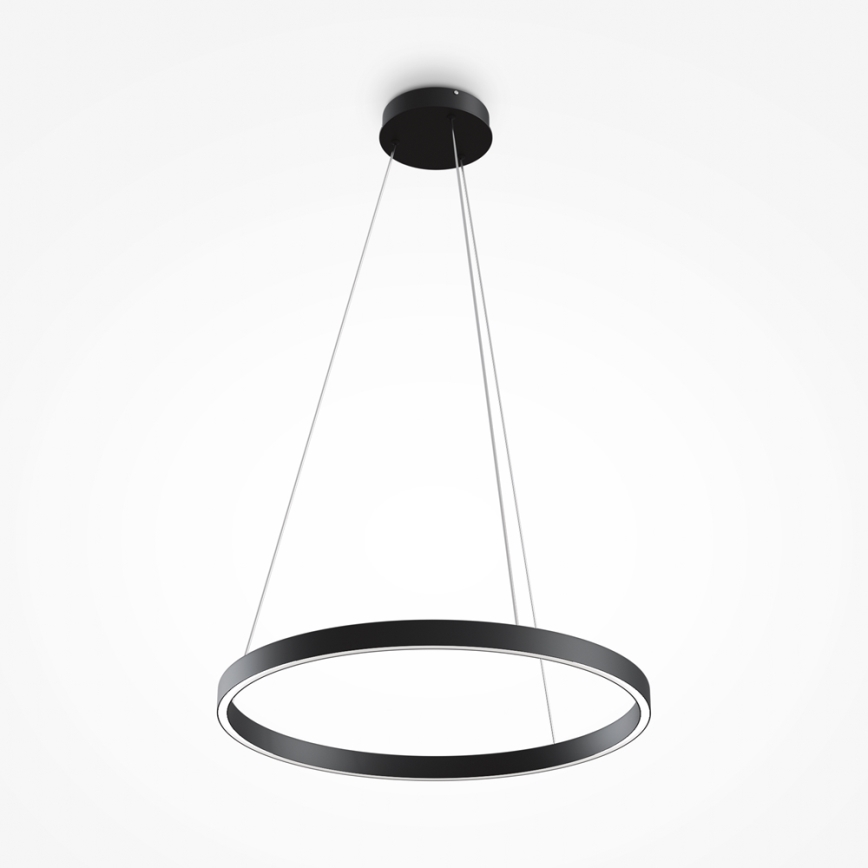 MOD058PL-L32B4K - LED Luster na sajli RIM LED/37W/230V 4000K pr. 60 cm crna