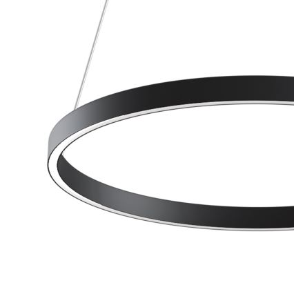 MOD058PL-L32B4K - LED Luster na sajli RIM LED/37W/230V 4000K pr. 60 cm crna