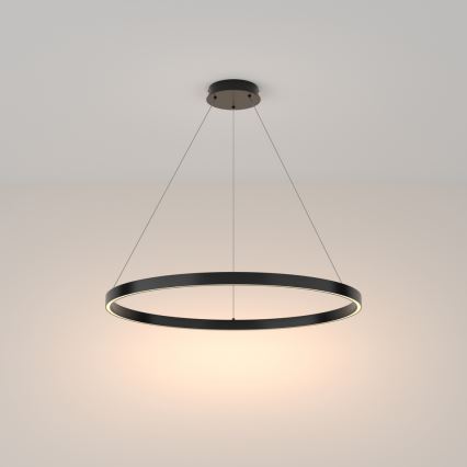 Maytoni MOD058PL-L42B3K - LED Luster na sajli RIM LED/51W/230V 3000K pr. 80 cm crna