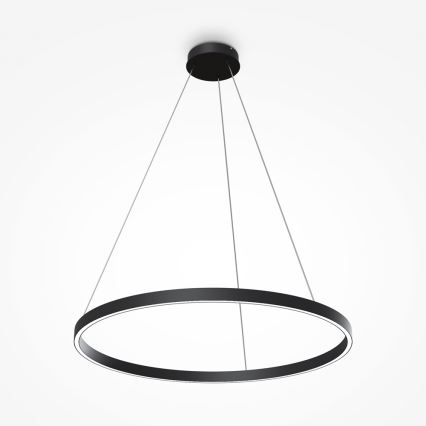 Maytoni MOD058PL-L42B4K - LED Luster na sajli RIM LED/51W/230V 4000K pr. 80 cm crna