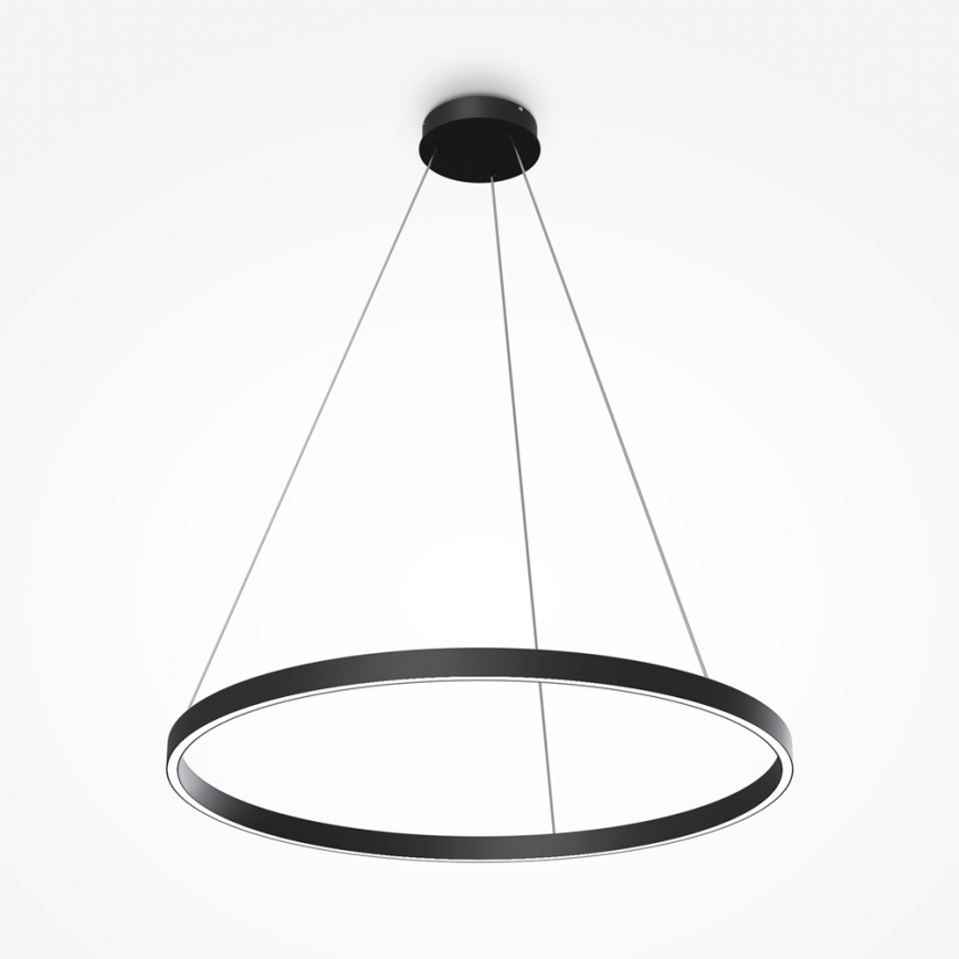 Maytoni MOD058PL-L42B4K - LED Luster na sajli RIM LED/51W/230V 4000K pr. 80 cm crna