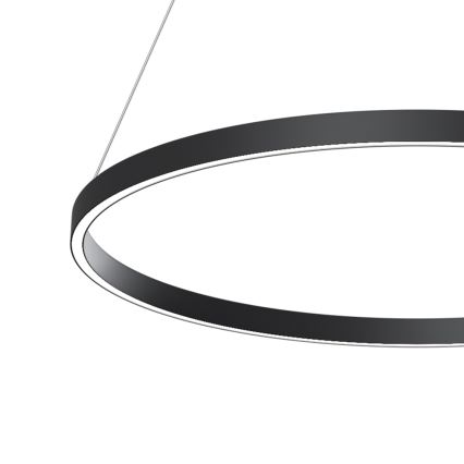 Maytoni MOD058PL-L42B4K - LED Luster na sajli RIM LED/51W/230V 4000K pr. 80 cm crna
