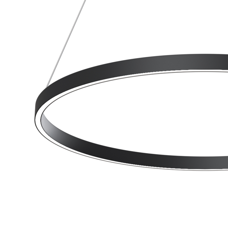 Maytoni MOD058PL-L42B4K - LED Luster na sajli RIM LED/51W/230V 4000K pr. 80 cm crna