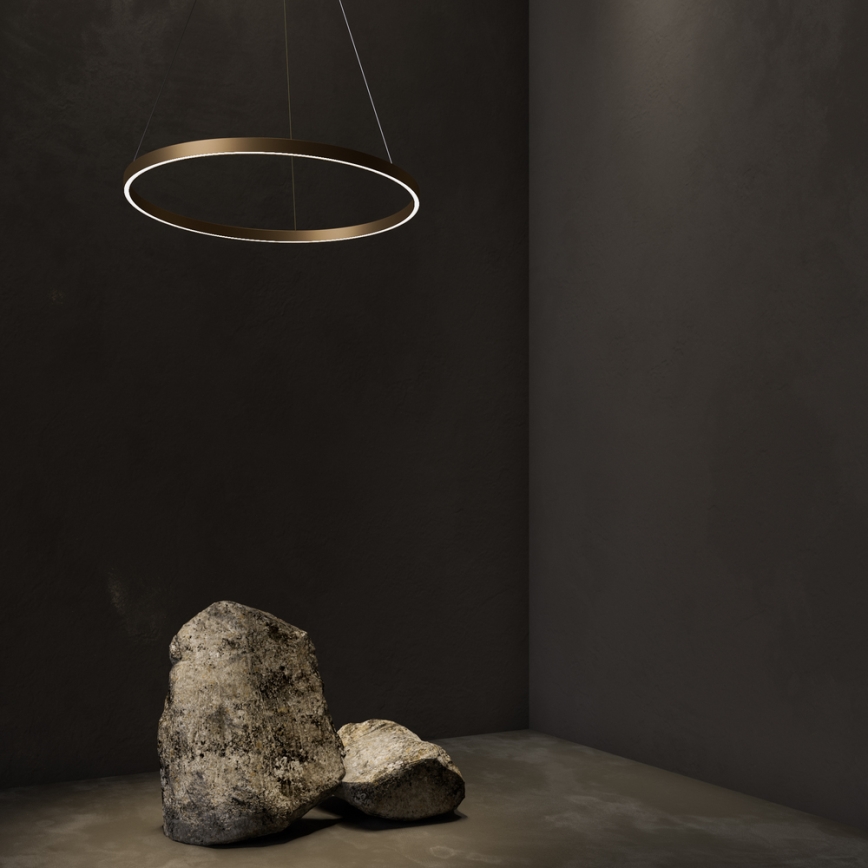 Maytoni MOD058PL-L42BS4K - LED Luster na sajli RIM LED/51W/230V 4000K pr. 80 cm zlatna