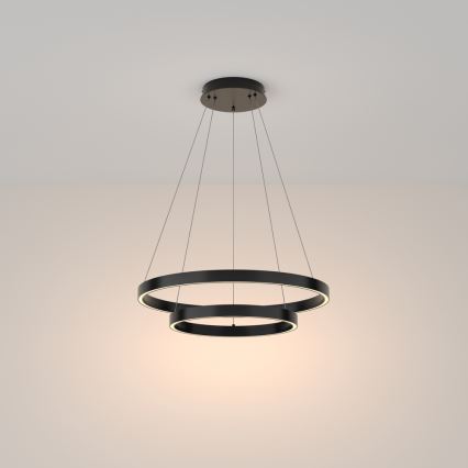 Maytoni MOD058PL-L55B3K - LED Luster na sajli RIM LED/61W/230V 3000K pr. 60 cm crna