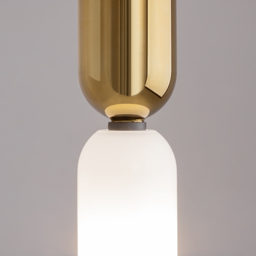 Maytoni MOD177PL-01G - Luster na sajli MEMORY 1xE14/40W/230V zlatna/bijela