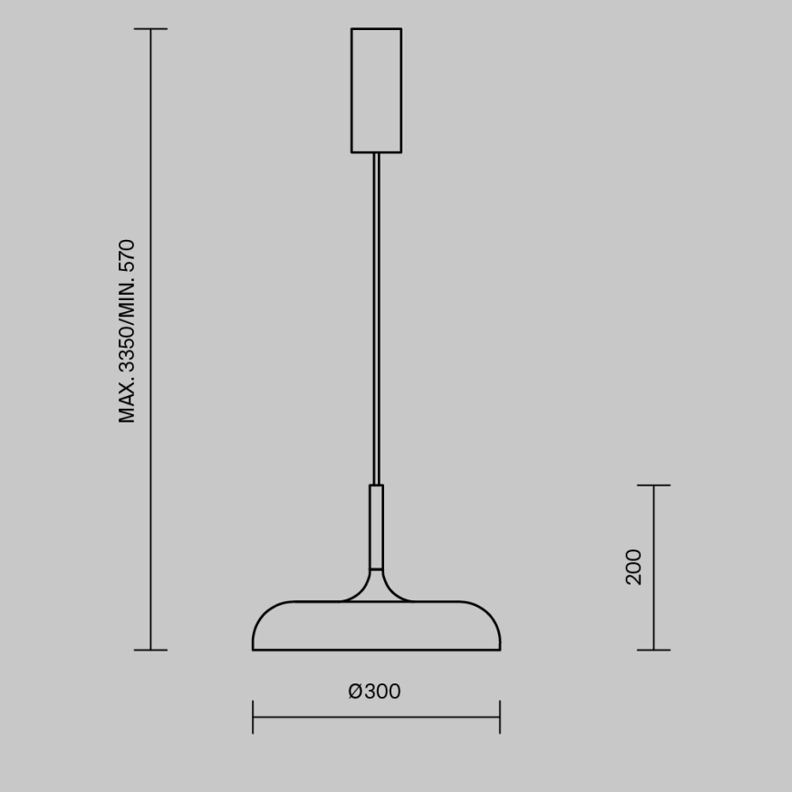 Maytoni MOD189PL-L12GR3K1 - LED luster na sajli GERHARD LED/19W/230V Ø 30 cm siva