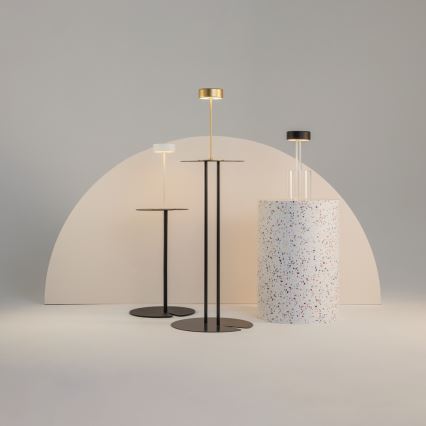 Maytoni MOD229TL-L3B3K1 - LED Prigušiva punjiva prijenosna stolna lampa LED/3W/5V 2200-4000K crna/prozirna
