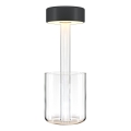 Maytoni MOD229TL-L3B3K1 - LED Prigušiva punjiva prijenosna stolna lampa LED/3W/5V 2200-4000K 2000 mAh crna/prozirna