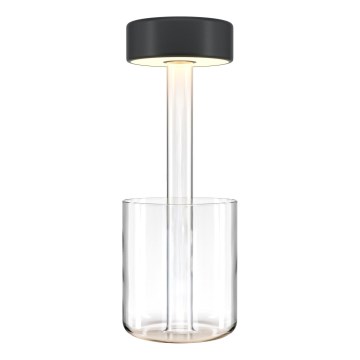 Maytoni MOD229TL-L3B3K1 - LED Prigušiva punjiva prijenosna stolna lampa LED/3W/5V 2200-4000K 2000 mAh crna/prozirna