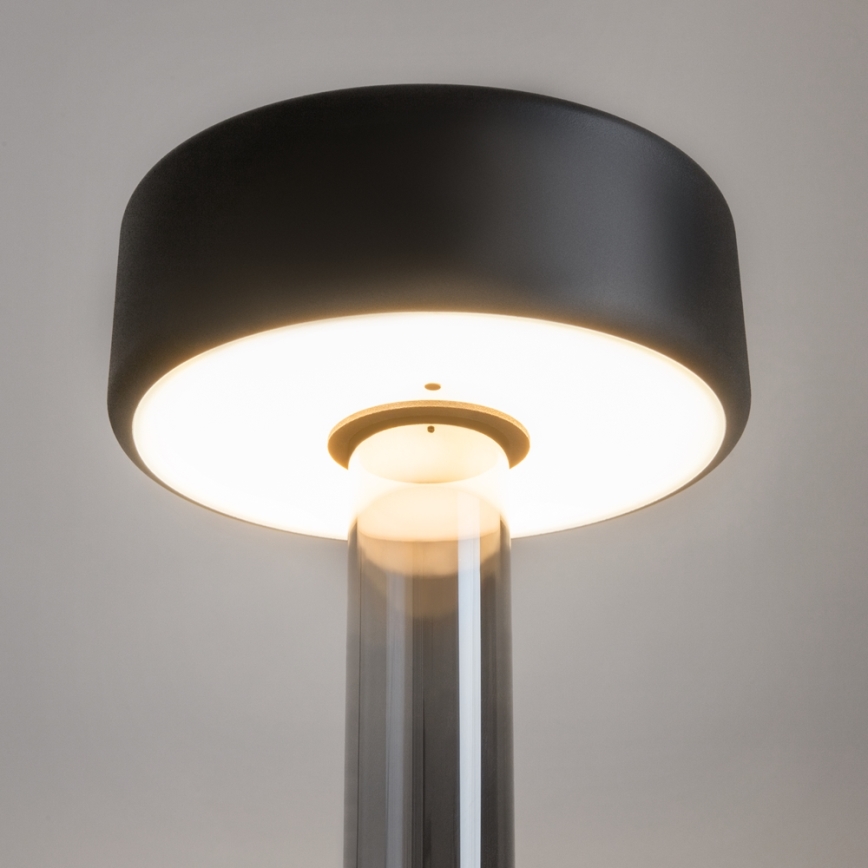 Maytoni MOD229TL-L3B3K3 - LED Prigušiva punjiva prijenosna stolna lampa LED/3W/5V 2200-4000K crna/siva