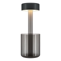 Maytoni MOD229TL-L3B3K3 - LED Prigušiva punjiva prijenosna stolna lampa LED/3W/5V 2200-4000K 2000 mAh crna/siva