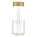 Maytoni MOD229TL-L3G3K1 - LED Prigušiva punjiva prijenosna stolna lampa LED/3W/5V 2200-4000K 2000 mAh zlatna/prozirna