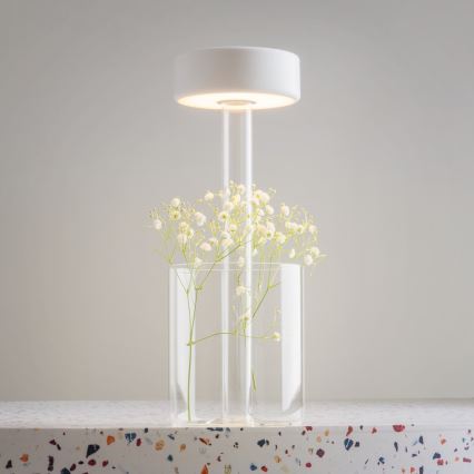 Maytoni MOD229TL-L3W3K1 - LED Prigušiva punjiva prijenosna stolna lampa LED/3W/5V 2200-4000K bijela/prozirna