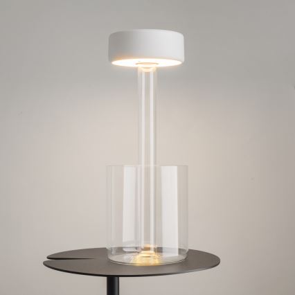 Maytoni MOD229TL-L3W3K1 - LED Prigušiva punjiva prijenosna stolna lampa LED/3W/5V 2200-4000K bijela/prozirna