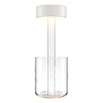Maytoni MOD229TL-L3W3K1 - LED Prigušiva punjiva prijenosna stolna lampa LED/3W/5V 2200-4000K bijela/prozirna