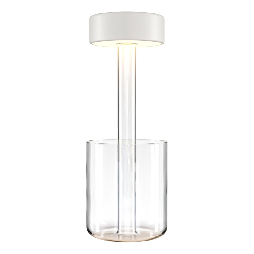 Maytoni MOD229TL-L3W3K1 - LED Prigušiva punjiva prijenosna stolna lampa LED/3W/5V 2200-4000K bijela/prozirna