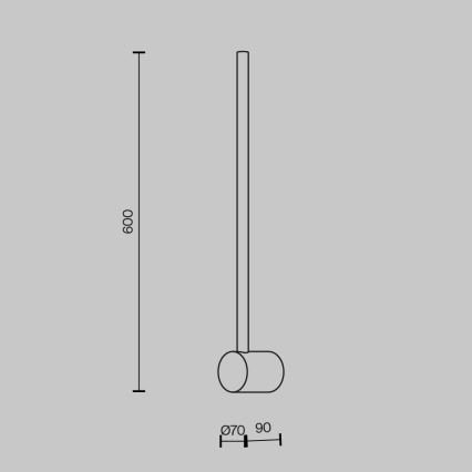 Maytoni MOD237WL-L6BS3K - LED Zidna svjetiljka LIGHT STICK LED/7W/230V 3000K zlatna
