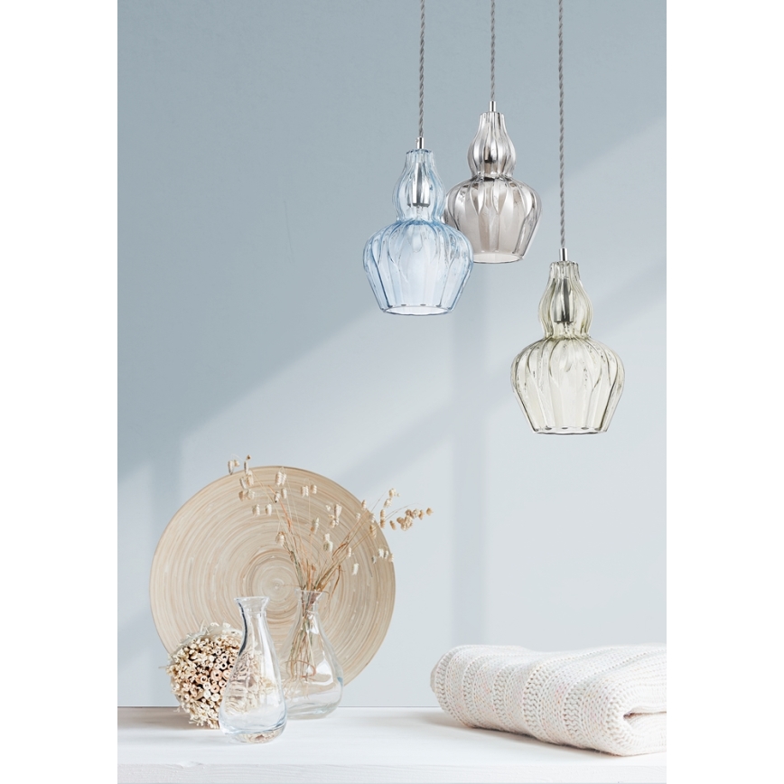 Maytoni MOD238-PL-01-BL - Luster na sajli EUSTOMA 1xE14/40W/230V plava