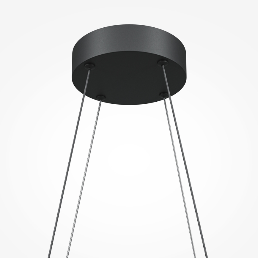 Maytoni MOD244PL-L50BK - LED luster na sajli HALO LED/40W/230V crni