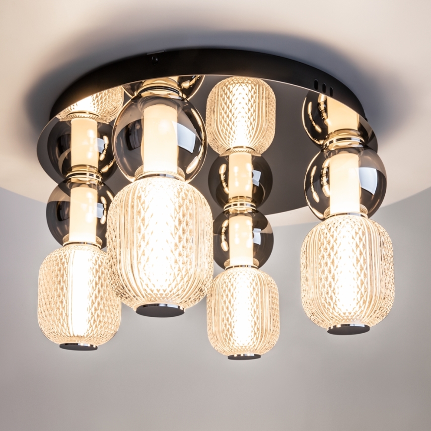 Maytoni MOD273CL-L60CH3K - LED Stropna svjetiljka DROP 4xLED/15W/230V pr. 43 cm sjajni krom