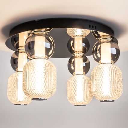 Maytoni MOD273CL-L60CH3K - LED Stropna svjetiljka DROP 4xLED/15W/230V pr. 43 cm sjajni krom
