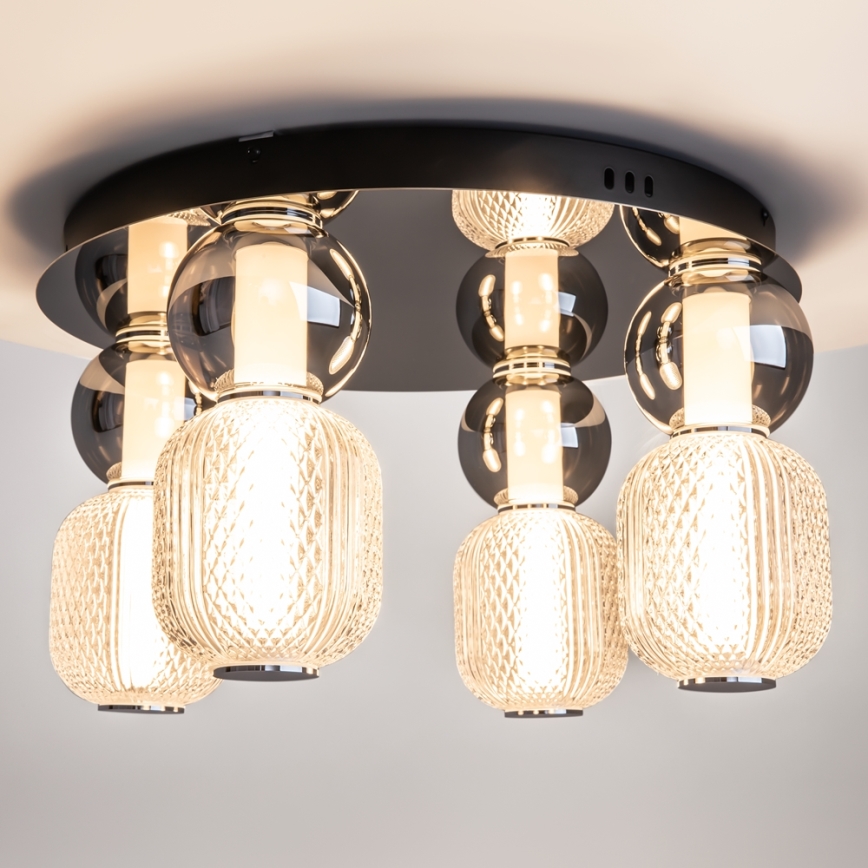 Maytoni MOD273CL-L60CH3K - LED Stropna svjetiljka DROP 4xLED/15W/230V pr. 43 cm sjajni krom