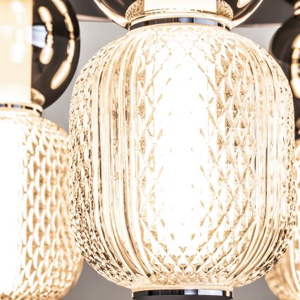 Maytoni MOD273CL-L60CH3K - LED Stropna svjetiljka DROP 4xLED/15W/230V pr. 43 cm sjajni krom