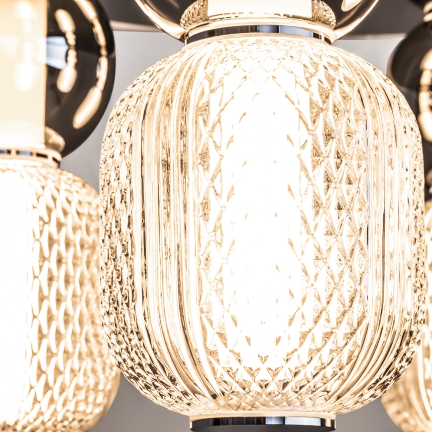 Maytoni MOD273CL-L60CH3K - LED Stropna svjetiljka DROP 4xLED/15W/230V pr. 43 cm sjajni krom