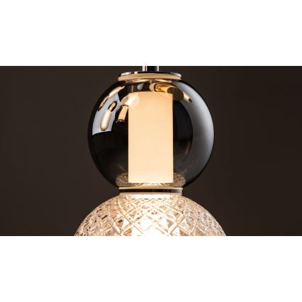 Maytoni MOD273CL-L60CH3K - LED Stropna svjetiljka DROP 4xLED/15W/230V pr. 43 cm sjajni krom