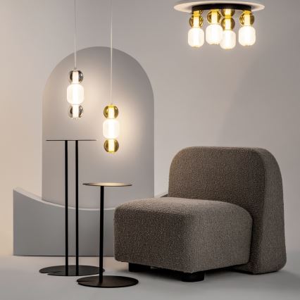 Maytoni MOD273CL-L60G3K - LED Stropna svjetiljka DROP 4xLED/15W/230V pr. 43 cm zlatna