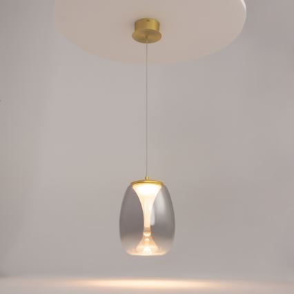 Maytoni MOD282PL-L8G3K - LED Luster na sajli SPLASH LED/7W/230V 3000K zlatna