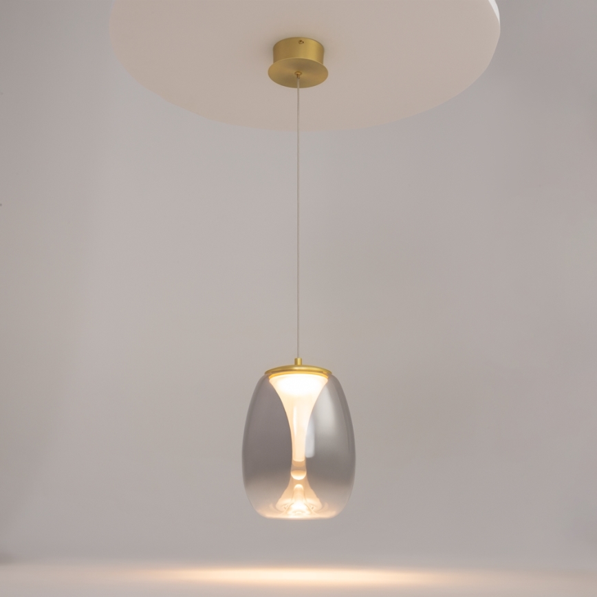 Maytoni MOD282PL-L8G3K - LED Luster na sajli SPLASH LED/7W/230V 3000K zlatna