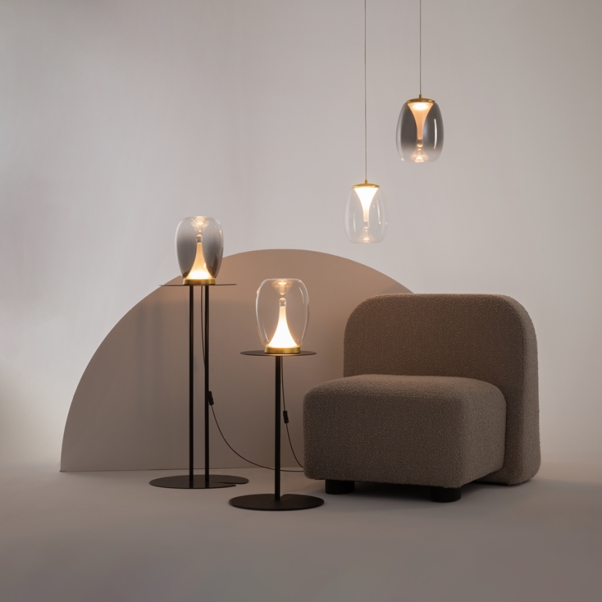 Maytoni MOD282PL-L8G3K - LED Luster na sajli SPLASH LED/7W/230V 3000K zlatna