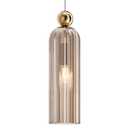Maytoni MOD302PL-01CG - Luster na sajli ANTIC 1xE14/40W/230V zlatna/bež