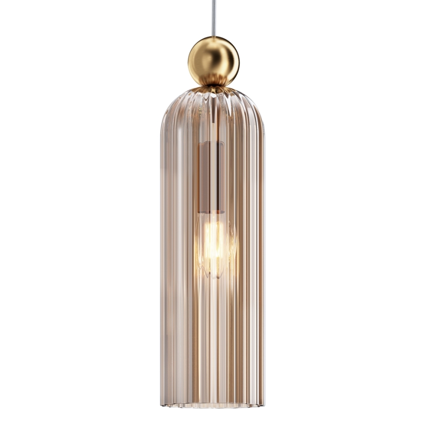 Maytoni MOD302PL-01CG - Luster na sajli ANTIC 1xE14/40W/230V zlatna/bež