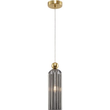 Maytoni MOD302PL-01GR - Luster na sajli ANTIC 1xE14/40W/230V zlatna/siva