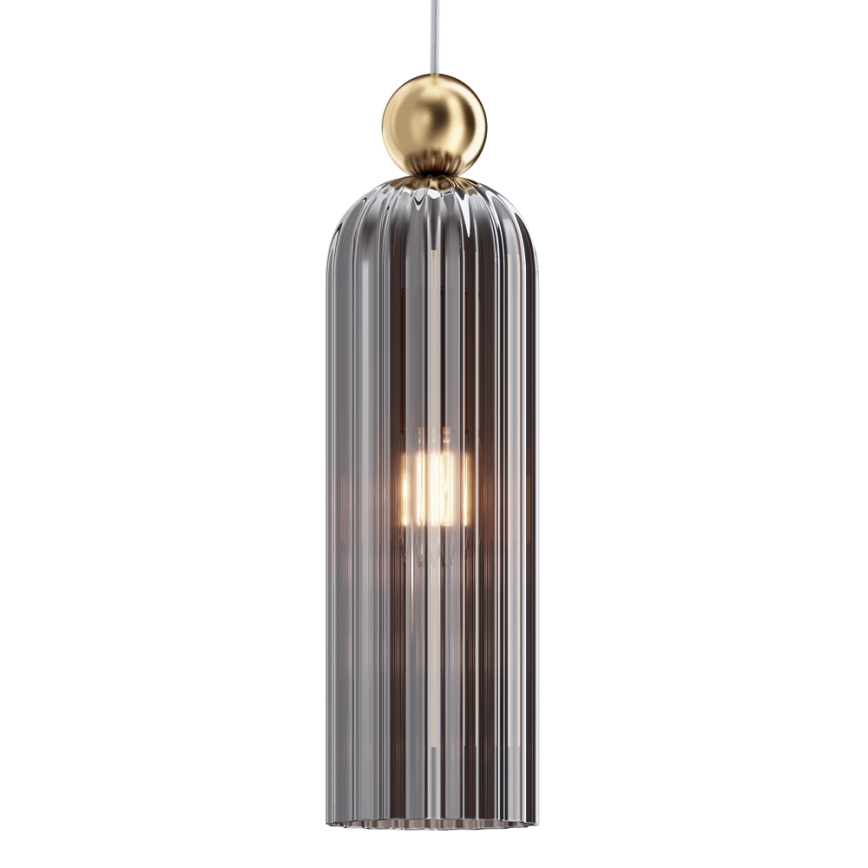 Maytoni MOD302PL-01GR - Luster na sajli ANTIC 1xE14/40W/230V zlatna/siva