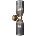 Maytoni MOD302WL-02GR - Zidna svjetiljka ANTIC 2xE14/40W/230V zlatna/siva