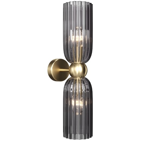 Maytoni MOD302WL-02GR - Zidna svjetiljka ANTIC 2xE14/40W/230V zlatna/siva