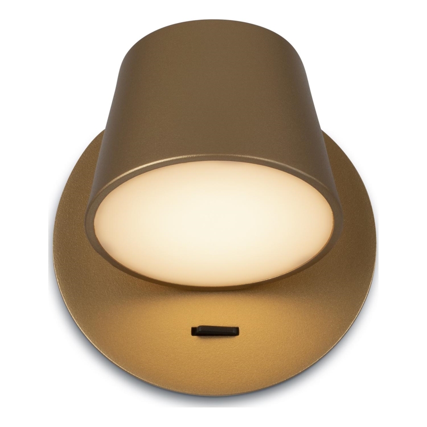 Maytoni MOD421WL-L6BS3K - LED Zidna svjetiljka PIXEL LED/7W/230V 3000K zlatna