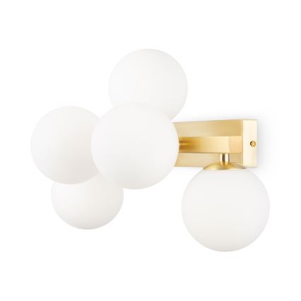 Maytoni MOD547WL-05BS - Zidna svjetiljka DALLAS 5xG9/28W/230V zlatna