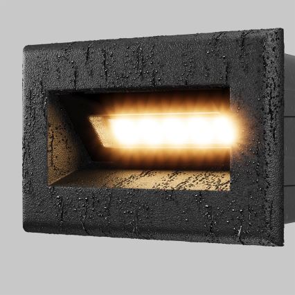 Maytoni O045SL-L3B3K - LED Vanjska ugradbena svjetiljka BOSCA LED/3W/230V 3000K IP65 crna