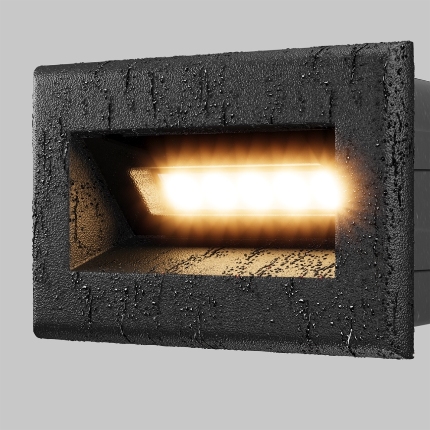 Maytoni O045SL-L3B3K - LED Vanjska ugradbena svjetiljka BOSCA LED/3W/230V 3000K IP65 crna