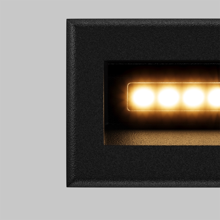Maytoni O045SL-L3B3K - LED Vanjska ugradbena svjetiljka BOSCA LED/3W/230V 3000K IP65 crna